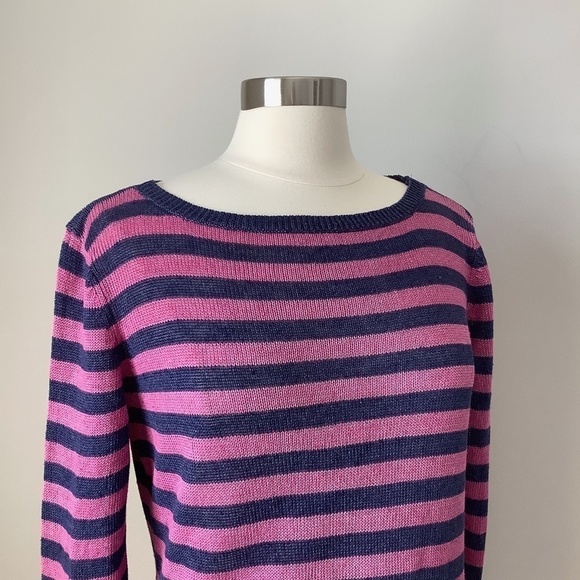 Talbots Linen Long Sleeve Shirt Top L - Picture 8 of 16